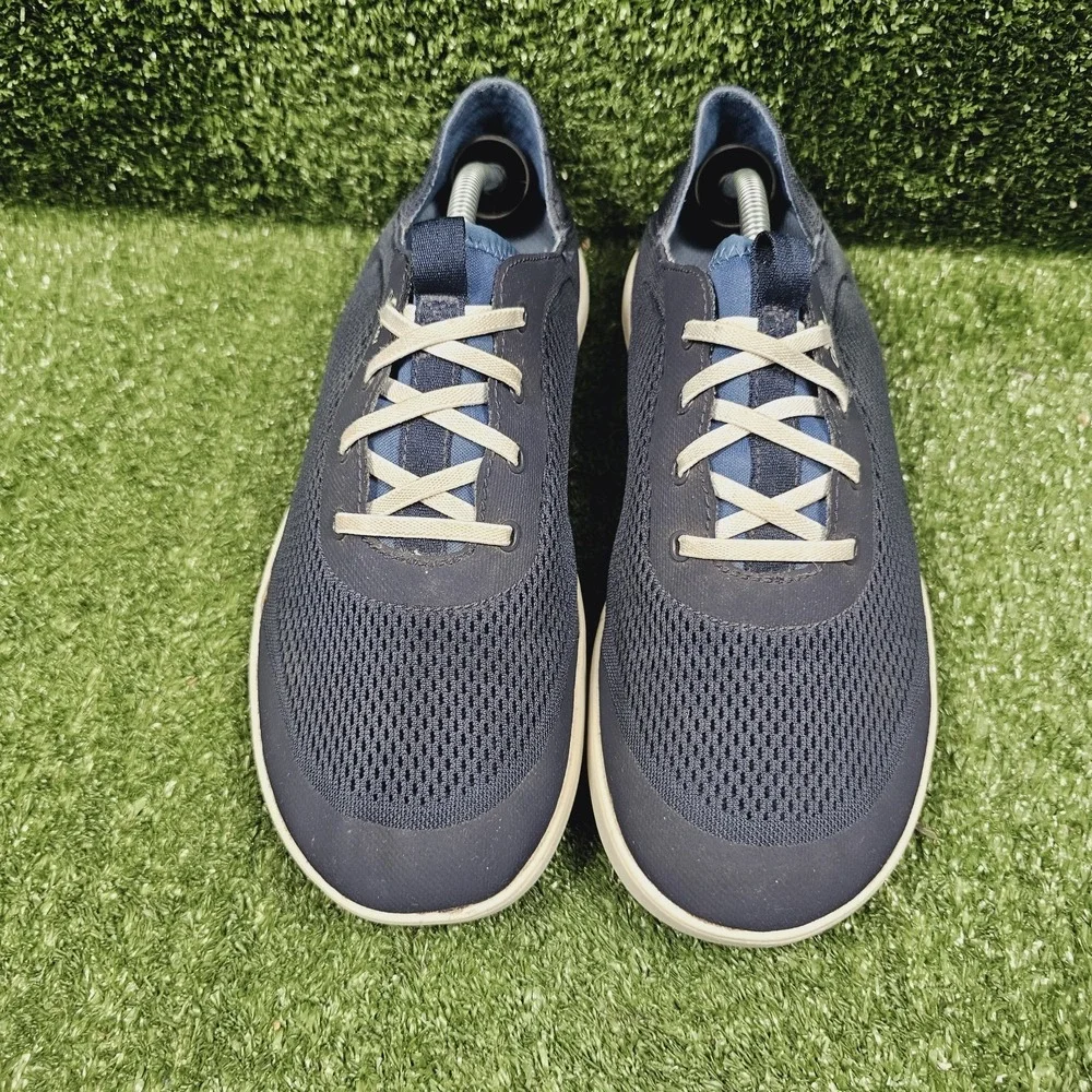 Olukai Moku Pae Navy‎ Blue Mesh Slip On Comfort Boat Shoes Mens Size 9.5